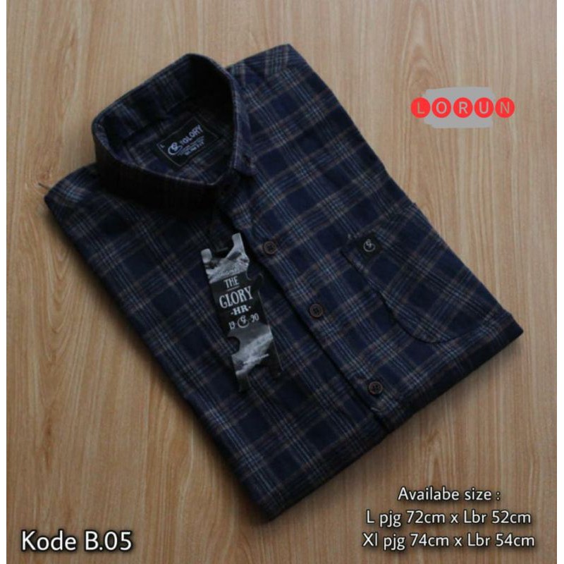 Hem flanel/Hem pendek