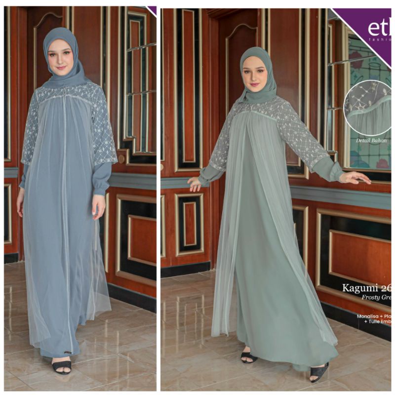 ETHICA TEEBARU KAGUMI 246 Misty blue & Frosty green