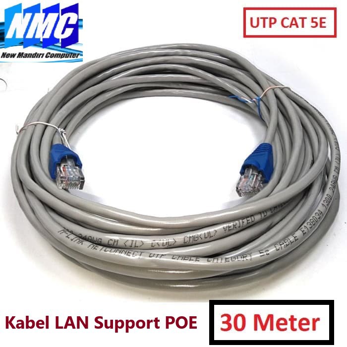 Kabel Lan 30 Meter Grey UTP Cat 5e / KABEL LAN CAT5E