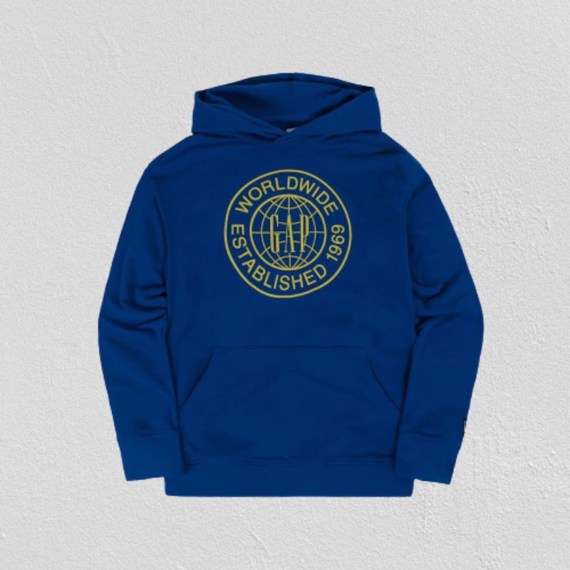 Gap Pullover Hoodie Worldwide Circle Blue