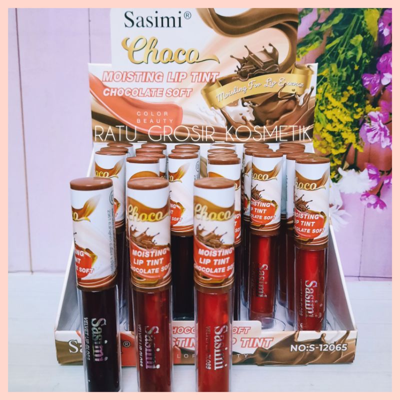 ECER!!!LIPTINT CHOCO MOISTING LIPTINT SASIMI NO.S-12065