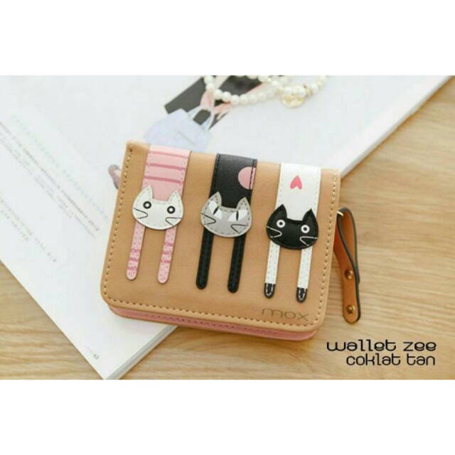 Dompet Koin Korea Wanita Cat Lucu Kekinian