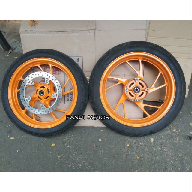 Velg rasing cbr 150 facelift led k45 orange repsol