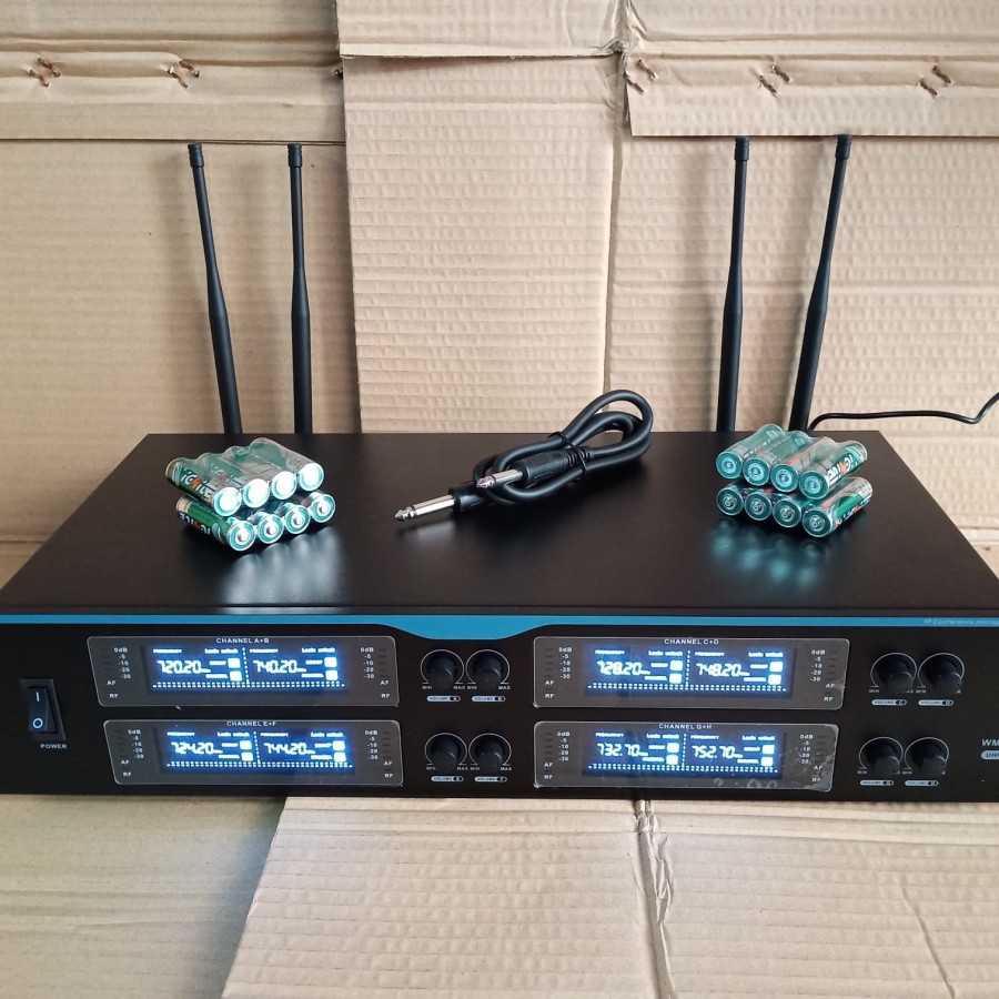 MIC MEJA WIRELESS 8 CHANNEL ATL WM 1008FX MICROPHONE VONFEREN