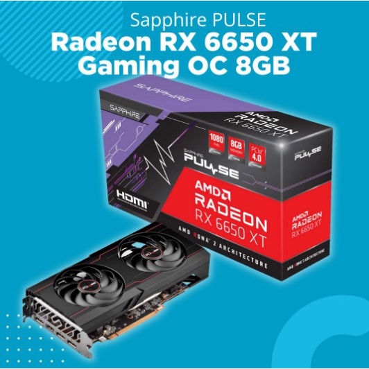 SAPPHIRE AMD RADEON RX 6650 XT / 6650XT PULSE OC 8GB GDDR6 128BIT DUAL FAN