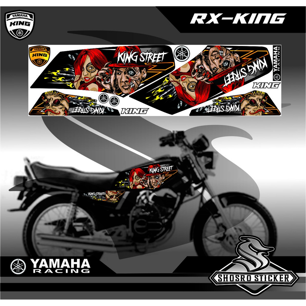 Jual List Decal Cod Variasi Yamaha Rx King Striping Sticker Variasi New Motif Custom New