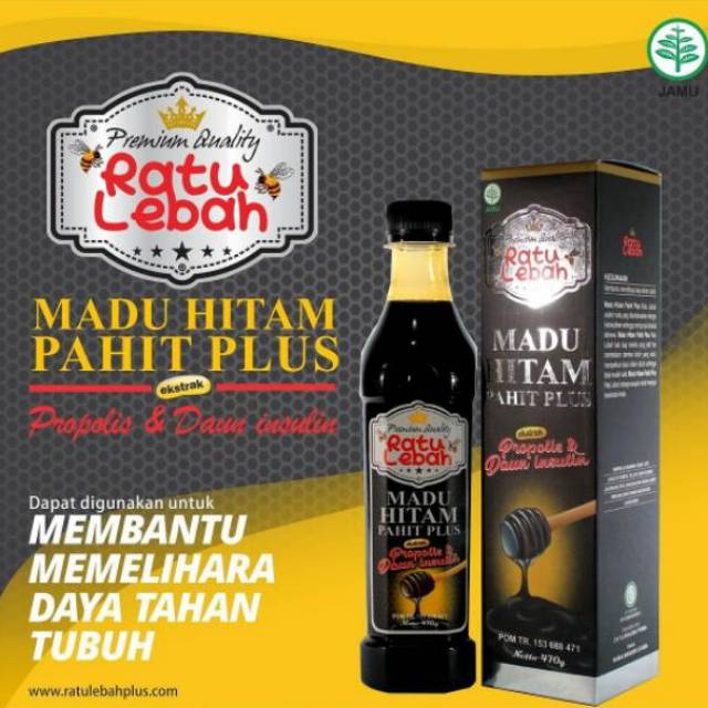 Madu Hitam Pahit Ratu Lebah Plus Propolis