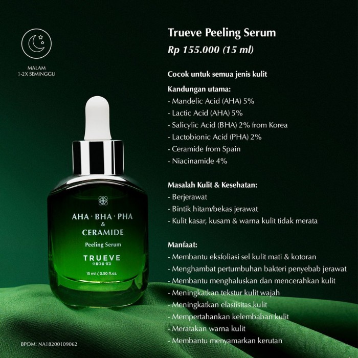 TRUEVE AHA - BHA - PHA &amp; Ceramide Peeling Serum