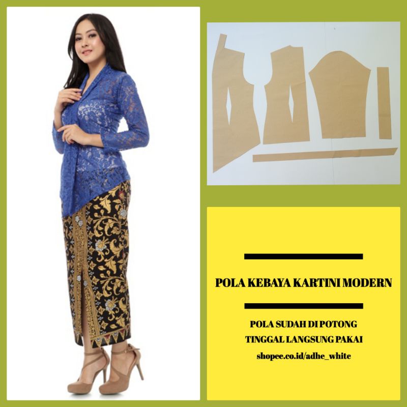 ( COD✓ ) Pola Instan Kebaya Kartini Modern