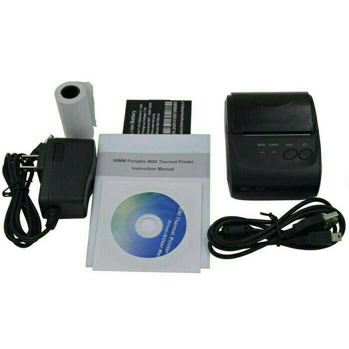

TGR540S1 Paket Printer Bluetooth Mini Portable + 10Pcs Kertas Thermal 57 X 47 E57Dtgfe