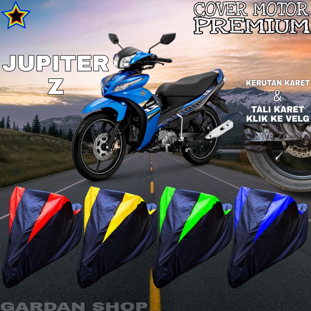 Sarung Motor JUPITER Z Hitam KOMBINASI Body Cover Penutup Pelindung Motor Jupiter PREMIUM