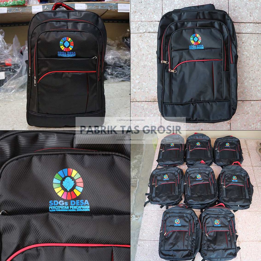 PESANAN GROSIR TAS RANSEL SABLON SDGS DESA PERCEPATAN PENCAPAIAN GROSIRAN HARGA EKONOMIS BERKUALITAS