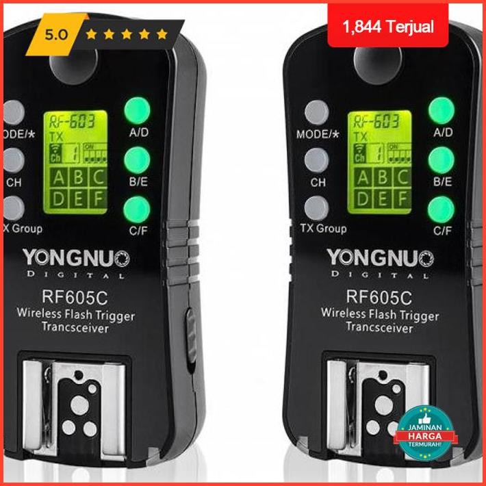 Dekorasi Rumah Yongnuo Flash Trigger Rf-605-C Wireless Transceiver Kit For Canon Promo