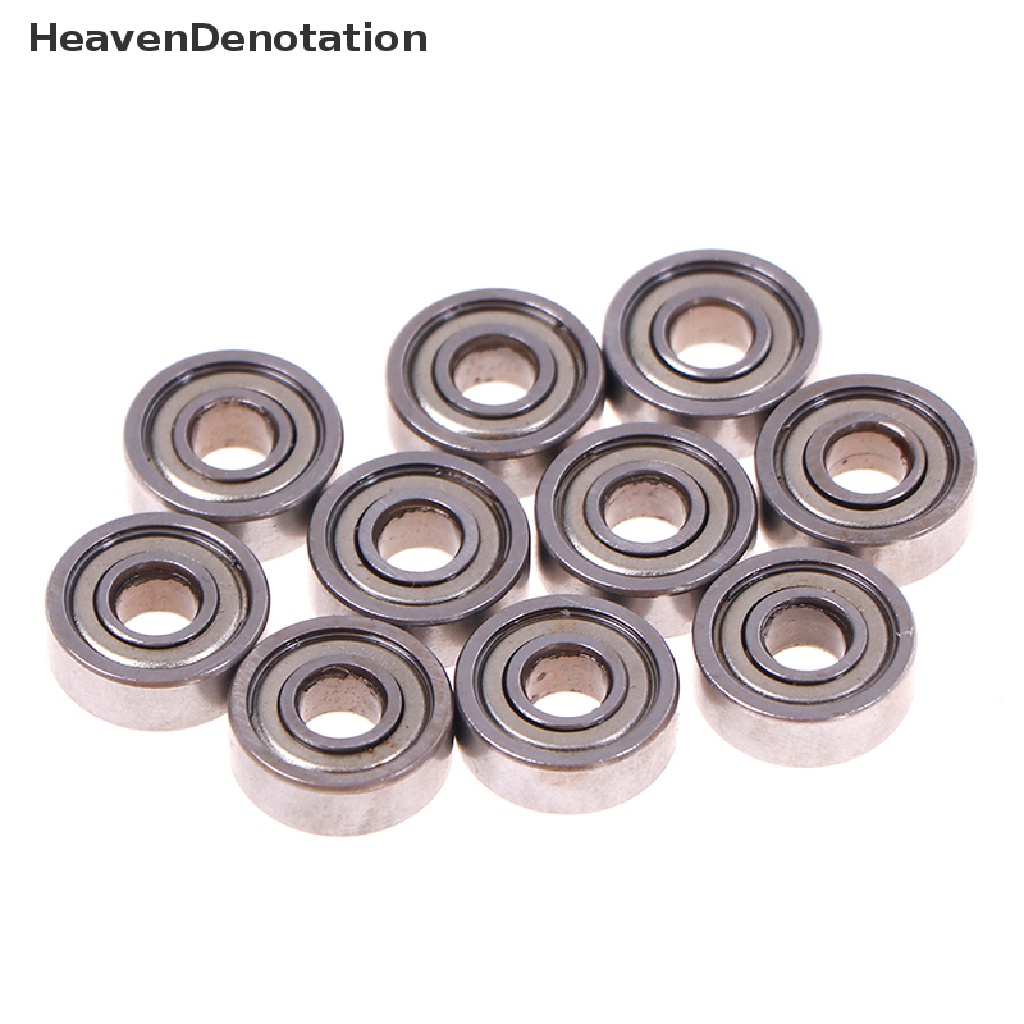 (Heavendenotation) 10pcs Bola Bearing Deep Groove Bahan Carbon Steel Ukuran 5x14 X 5mm 605zz