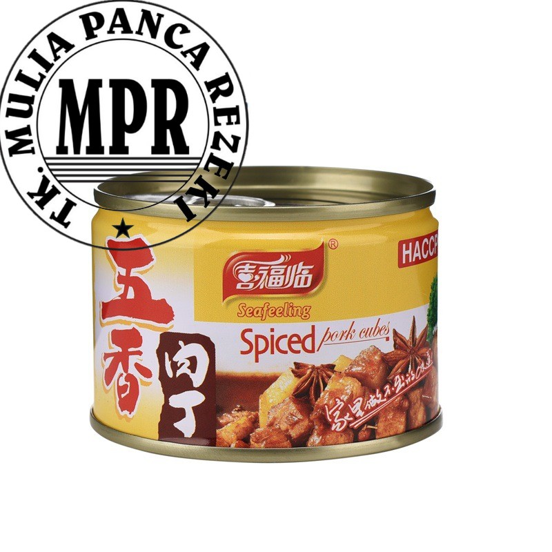 

Q5 Seafeeling Spiced Pork Cubes Makanan Kaleng Daging babi Cincang 142gr