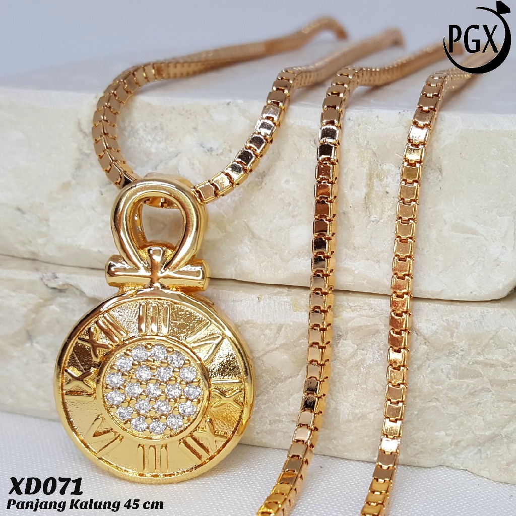 PGX Kalung Wanita Xuping Aksesoris Fashion Perhiasan Lapis Emas Premium - XD071