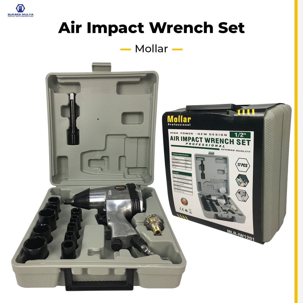 Air Impact wrench mollar pembuka baut mollar