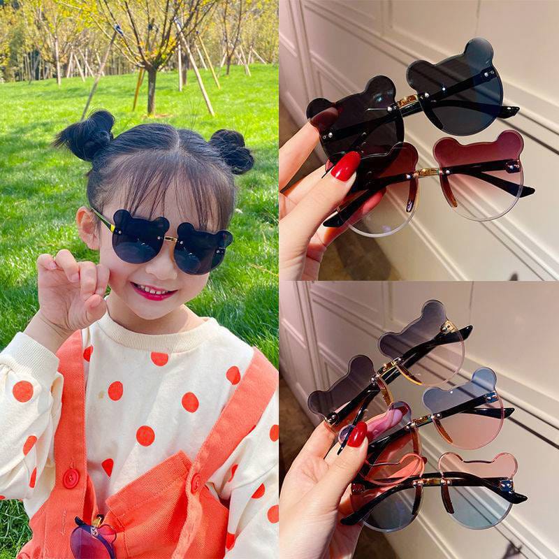 KACAMATA BAYI BERUANG HITAM USIA 0-8 TAHUN KACAMATA ANAK/BAYI KACAMTA ANAK NEW TREND FASHION ANAK TERBARU NO FRAME