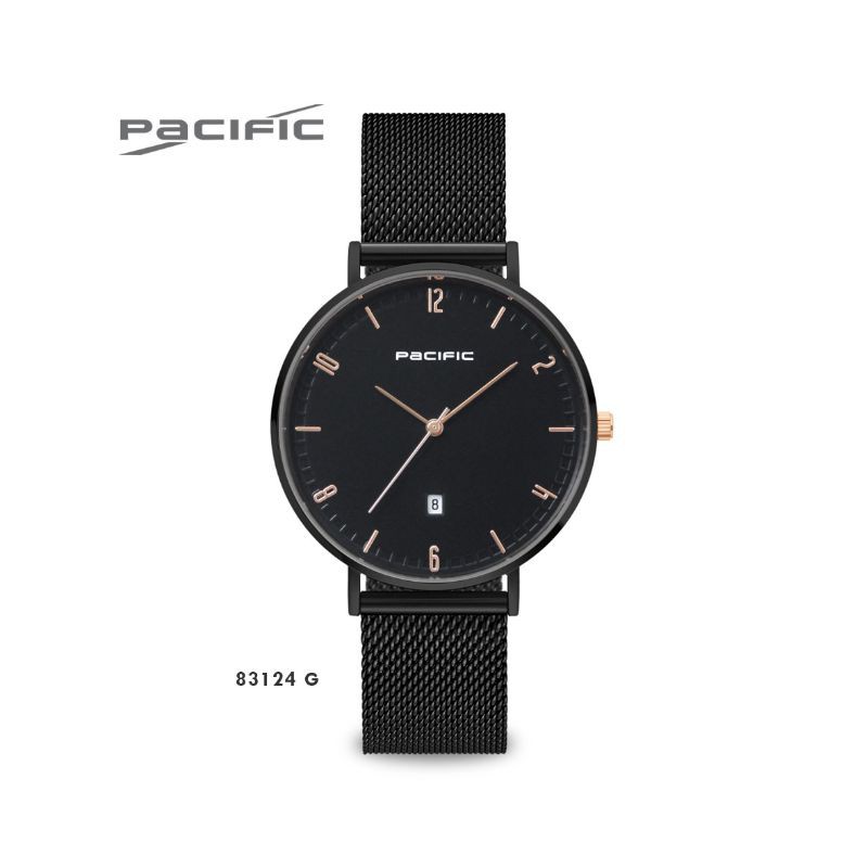 jam tangan pacific couple tali rantai halus