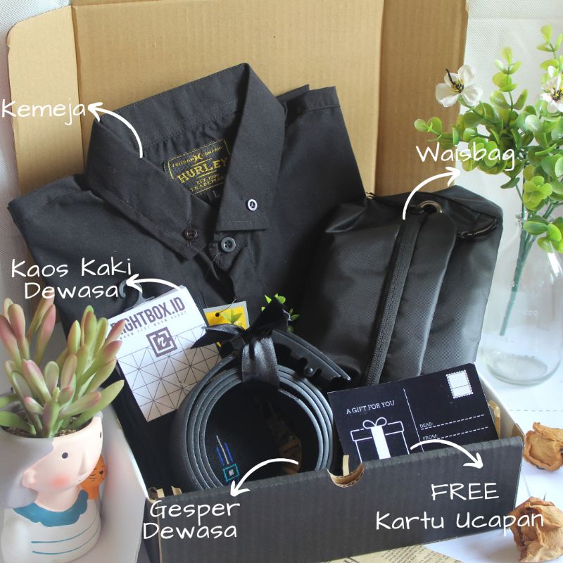 

GIFT BOX COWOK AESTHETIC/KADO ULTAH COWOK/GRADUATION/KEMEJA CASUAL