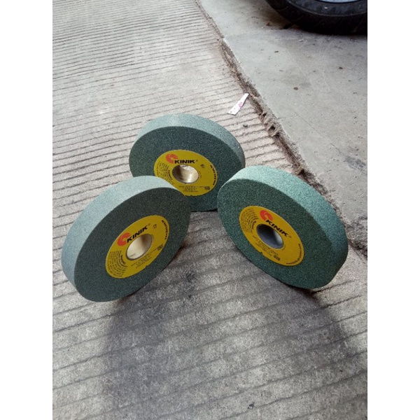 Batu gerinda hijau KINIK 6x1x1.1/4 GC 80 LV BATU GERINDA DUDUK 6"inch grit 80