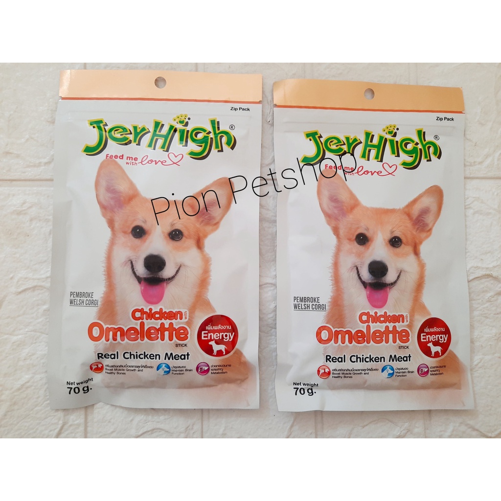 Jerhigh Dog Omellet Stick (Real Chicken Meat) 70gr