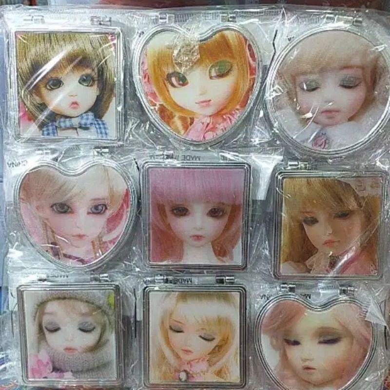 cermin lipat barbie 3D kedip