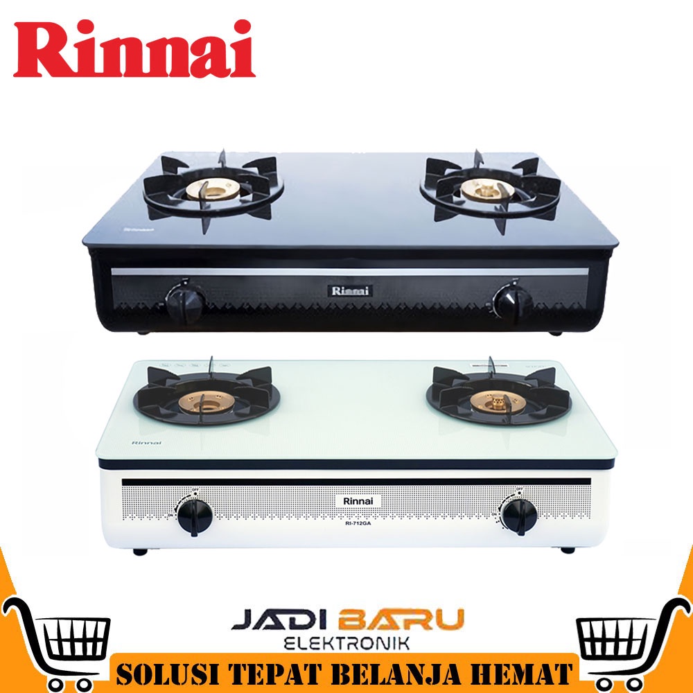 Jual Kompor Gas Rinnai Ri 712 Ga B Ri712 Gab 712gab Ri712gaw Ri 712gaw 2 Tungku Garansi Resmi Shopee Indonesia
