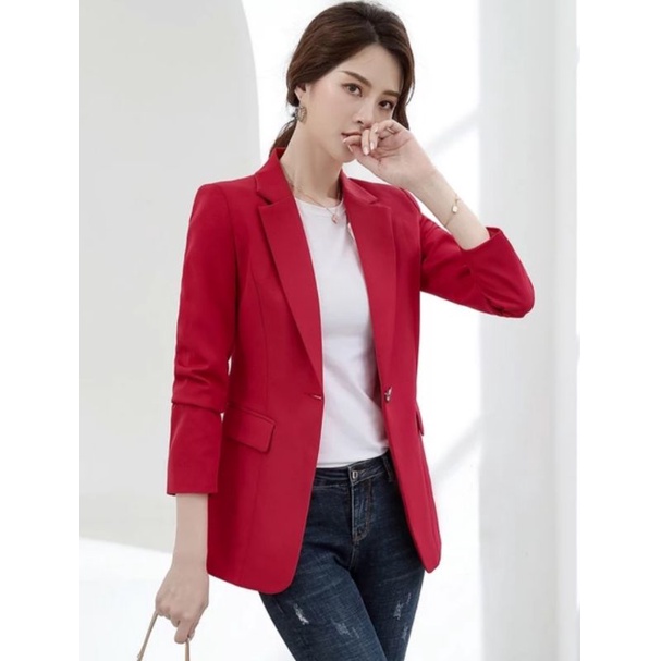 Jas wanita Korea/Jas blazer wanita/Jas semi formal wanita