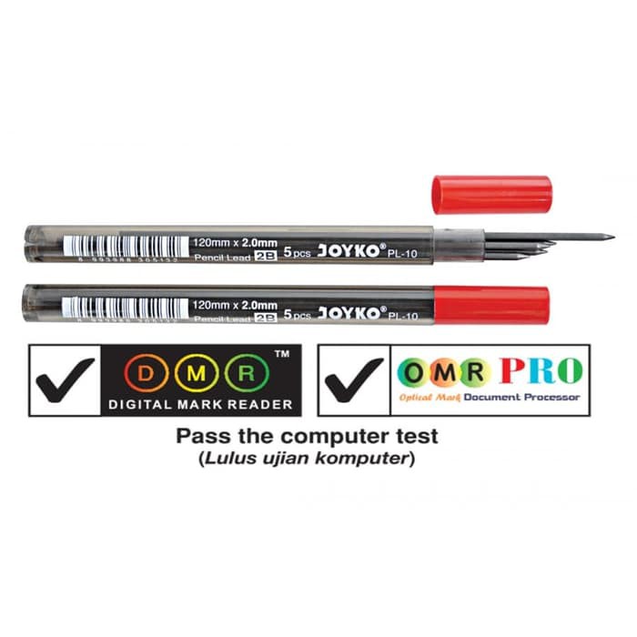 

Isi / Refill Lead Pensil Mekanik Joyko 2B PL - 10 2.0 mm