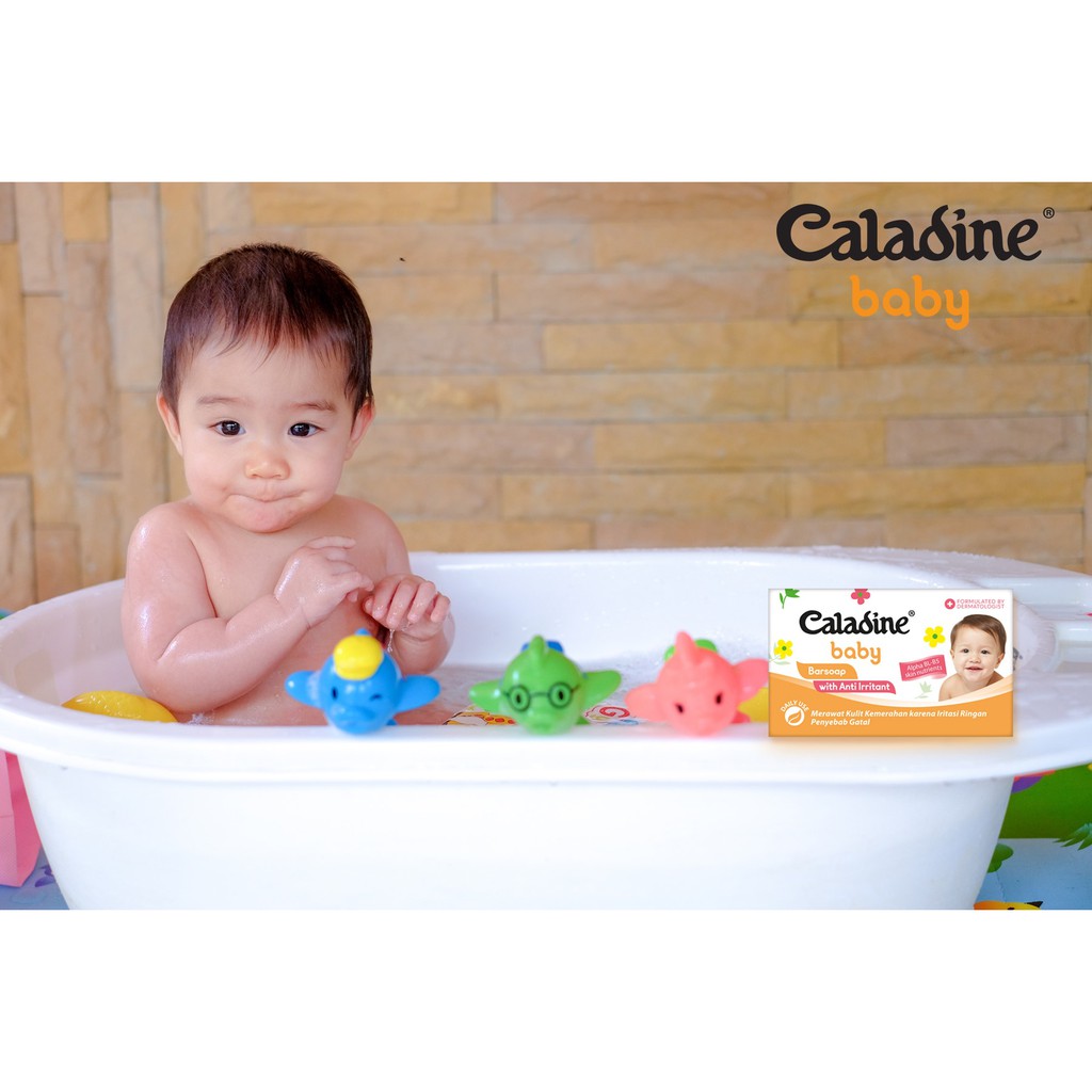 Sabun Batang CALADINE Baby BAR Soap 85gr - Anti Iritasi - Sabun Mandi Bayi - EXP MAR 2024