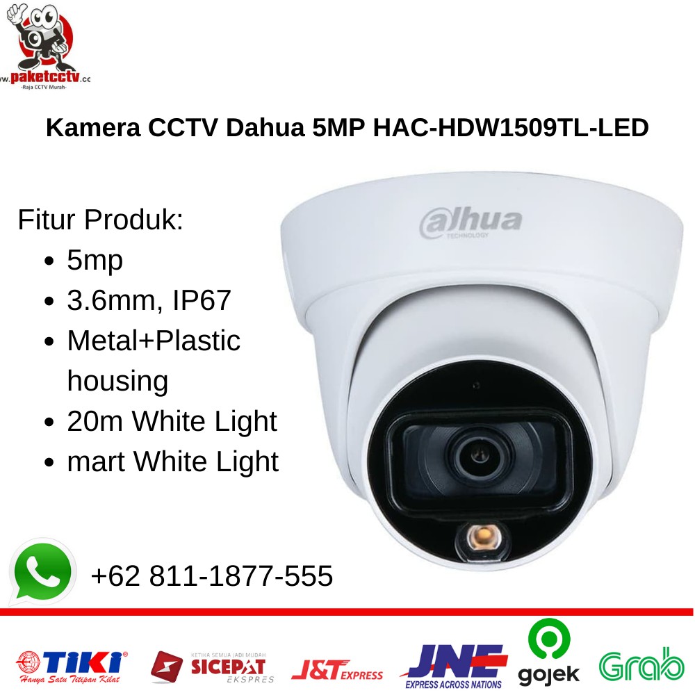 Kamera CCTV Dahua 5MP HAC-HDW1509TL-LED - Indoor