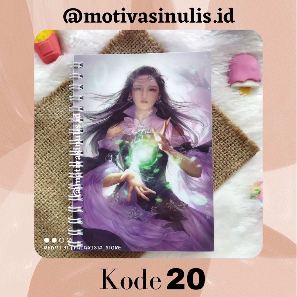(Standard) NOTEBOOK SPIRAL BLACK LINES Part 2 COVER MOTIVASI / BUKU CATATAN HARIAN-20