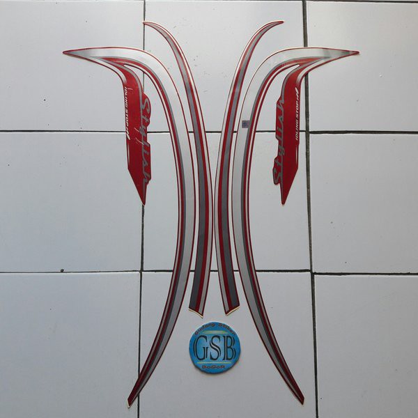 striping scoopy stylish 2016 merah