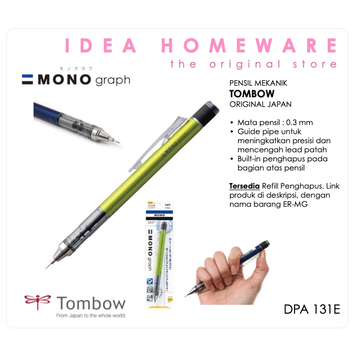 

Pensil Mekanik Tombow Mono Graph 0.3 DPA 131 E - Lime