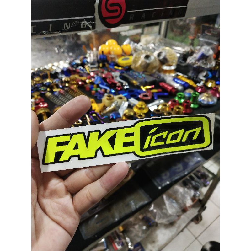 

stiker FAKE ICON