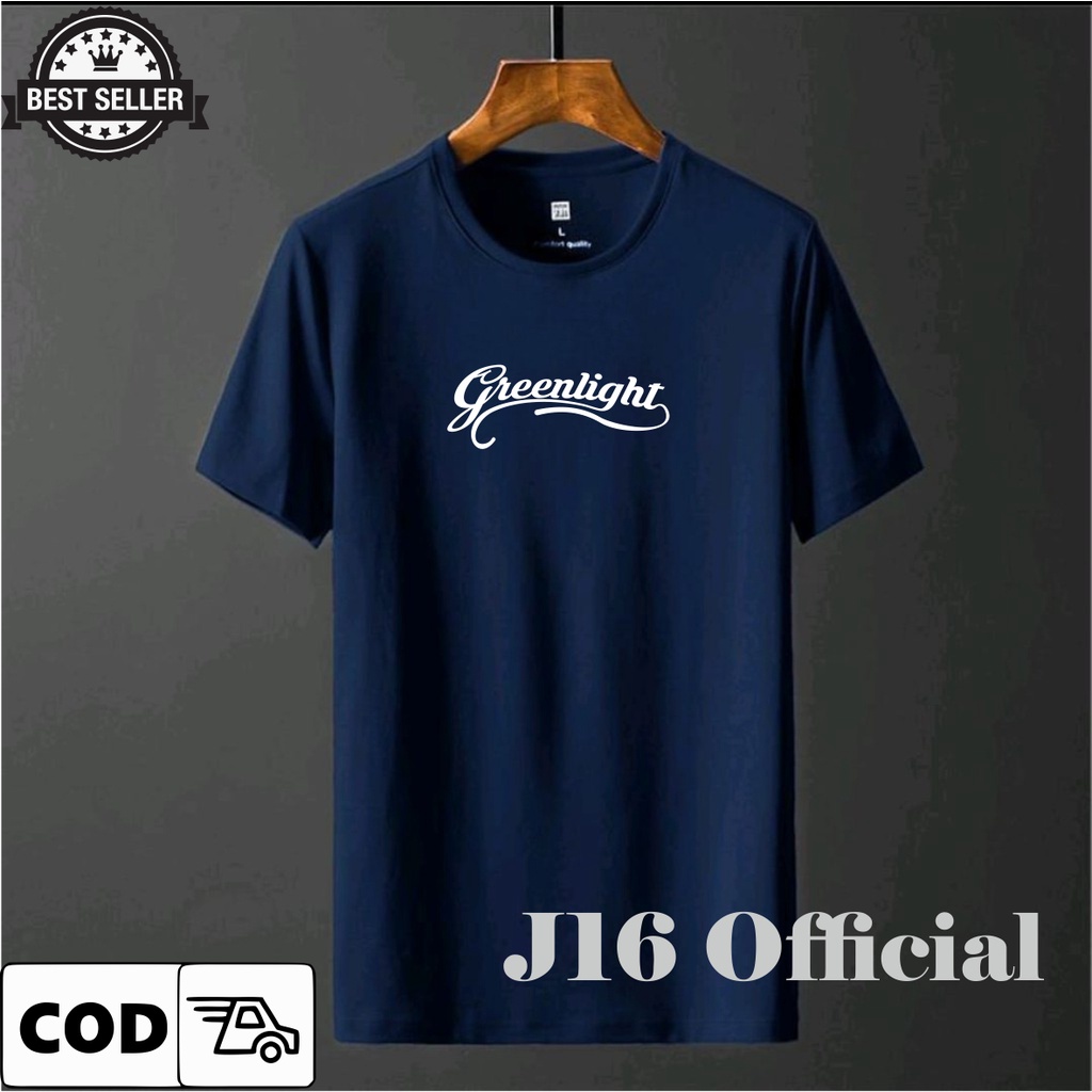 GREENLIGHT T-shirt Kaos Pendek Distro Pria Bahan Cotton Combed 30s Terlaris