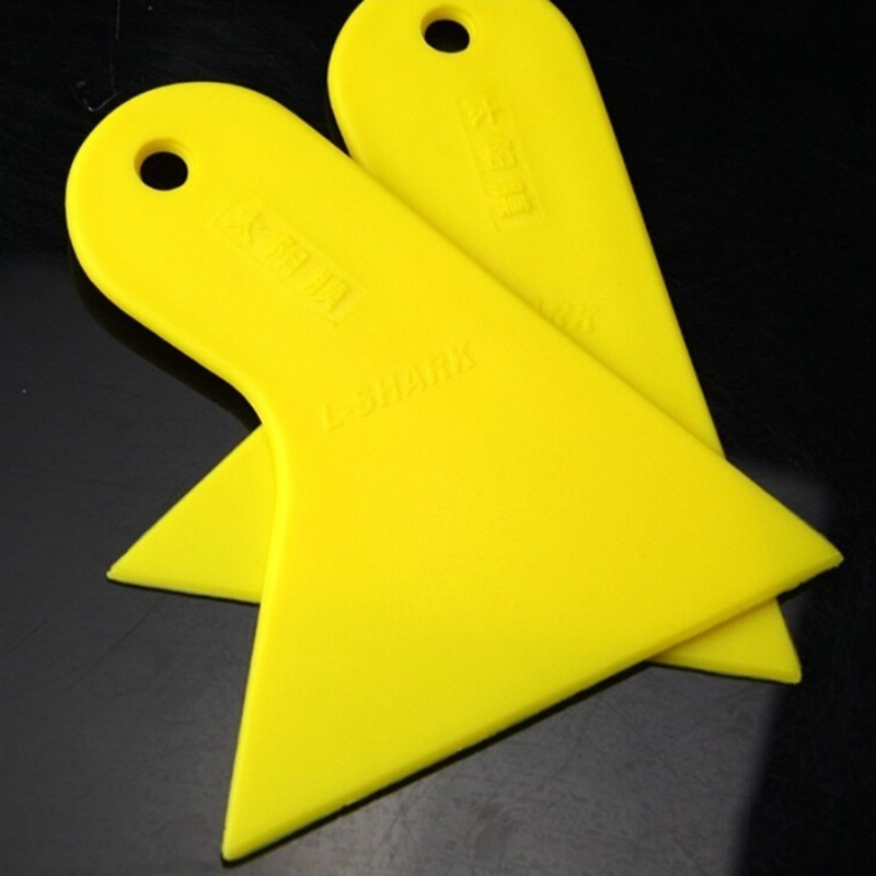 % In stock% Squeegee Aplikator Stiker Mobil Ujung Felt Lembut Warna Kuning