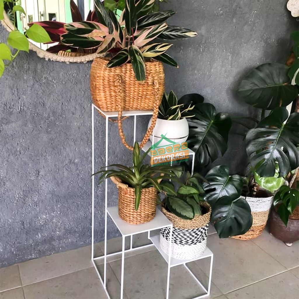Rak Bunga - Rak Susun - Rak Kerangka Susun - Rak Minimalis - Hiasan Taman - Hiasan Rumah - Dekorasi 