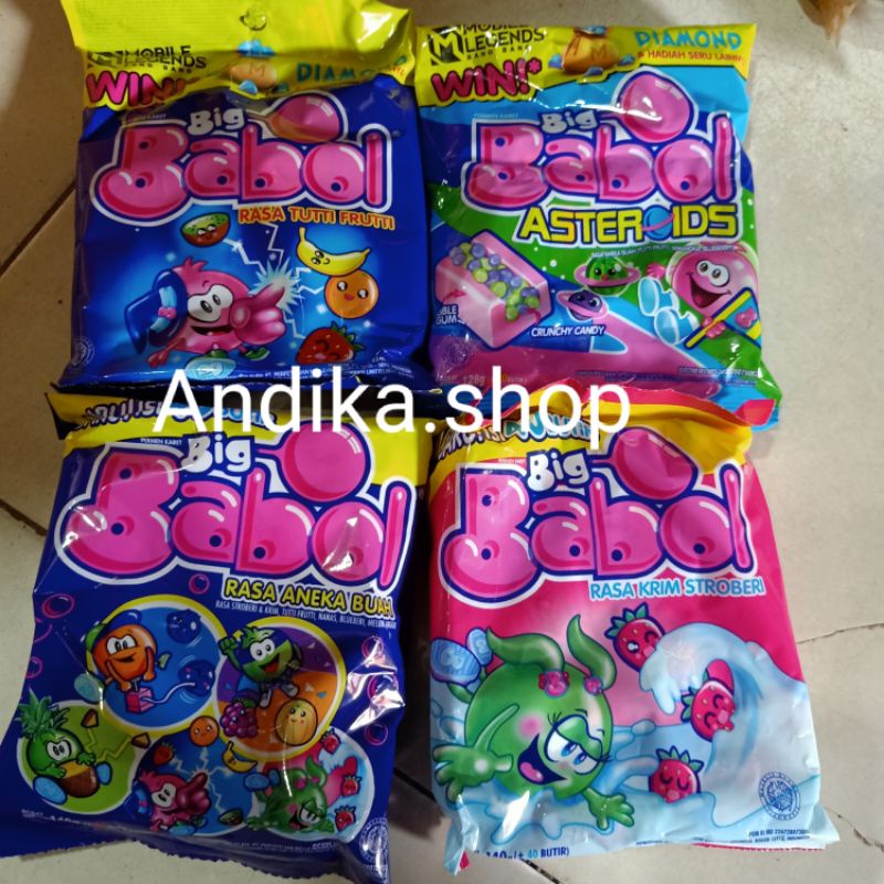 

permen karet big babol sak kecil isi 40