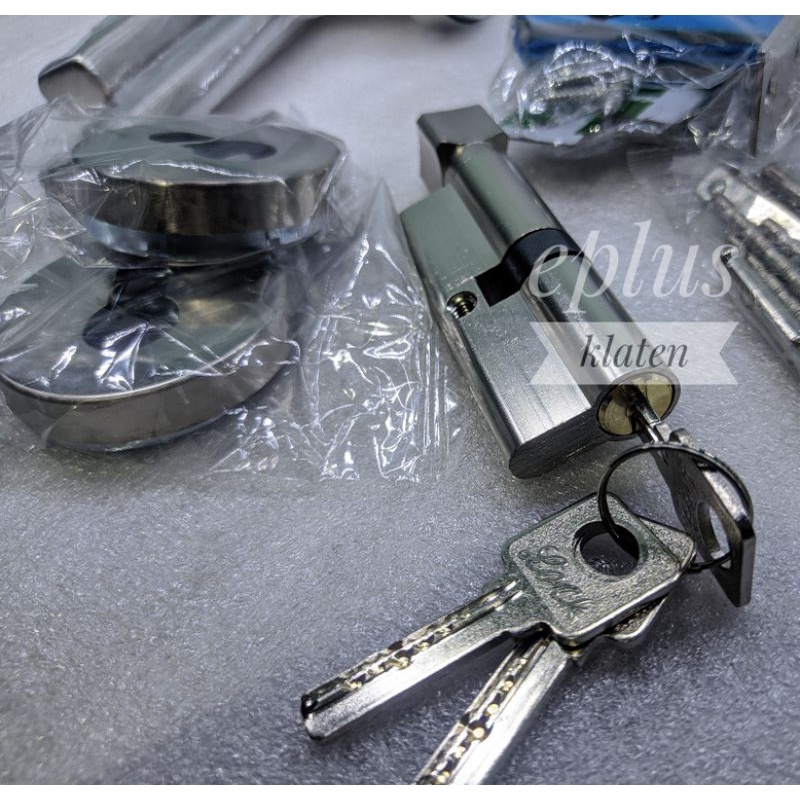 Complete Handle Pintu Roses Kunci Komputer STAINLISS Tumb Turn PY101