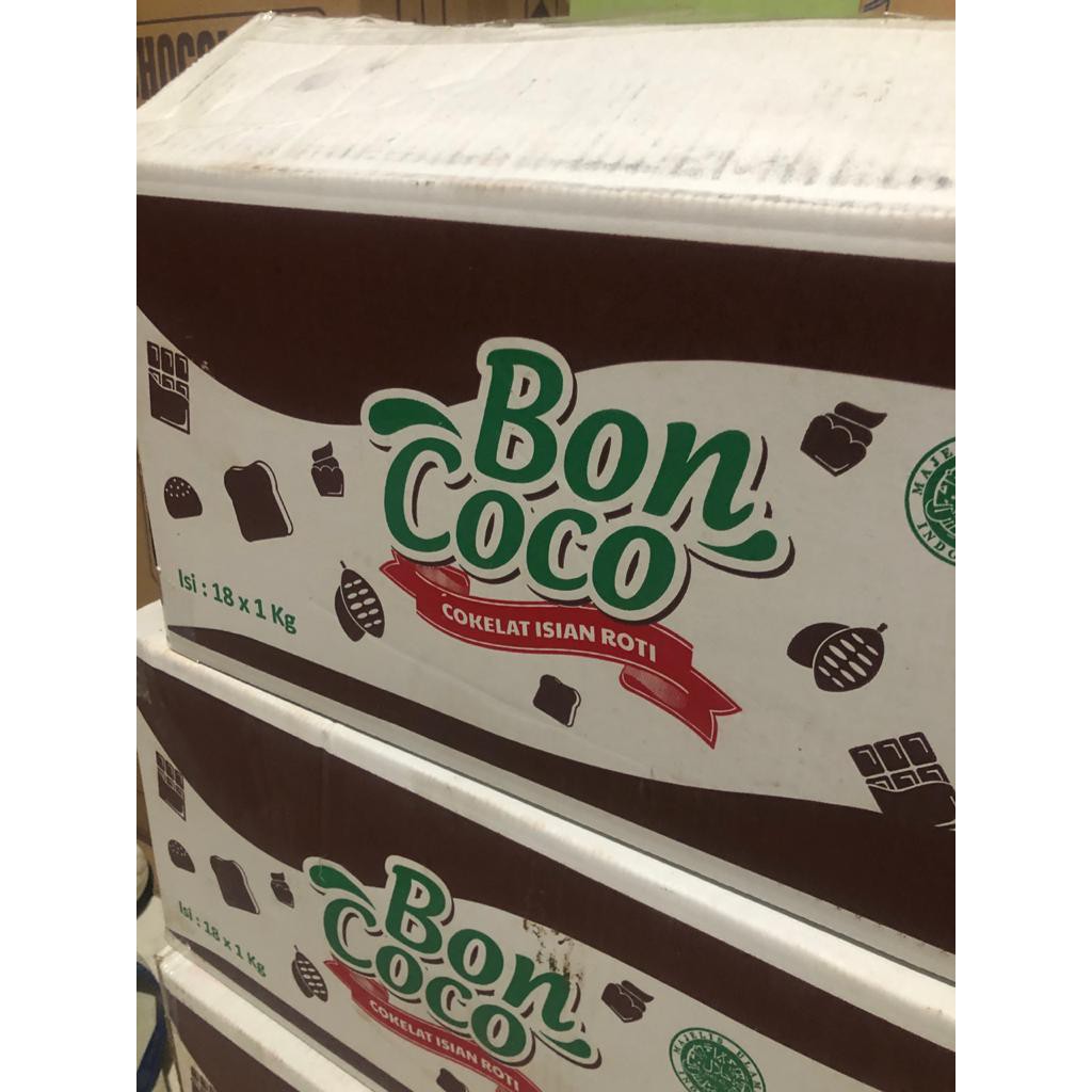 

Selai Cokelat / Filling isian roti Bon Coco 1kg x 18 (1dus)