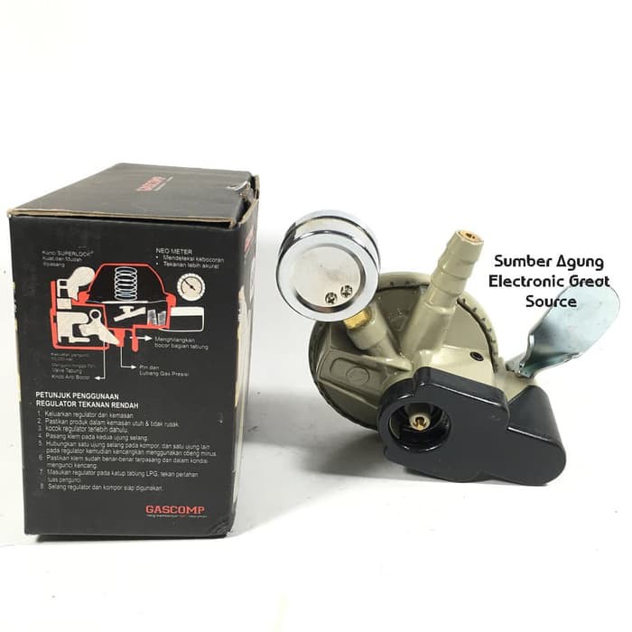 Regulator Superlock Pengaman Merk Gascomp GRS01 Tekanan Rendah