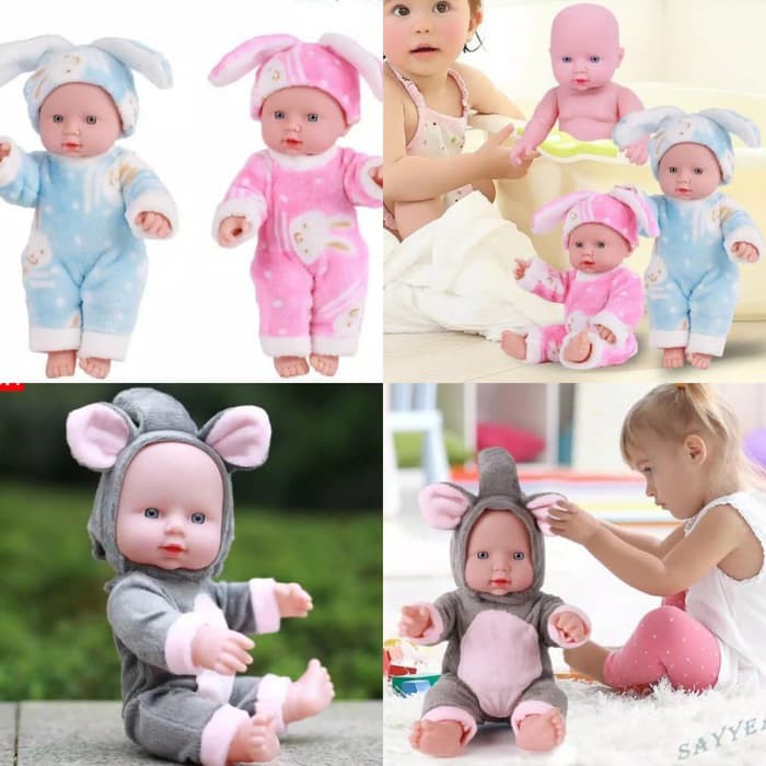 Boneka bayi seperti bayi asli bahan silicone premium Berkualitas