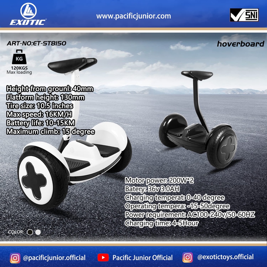 SMART BALANCE HOVERBOARD SCOOTER ET-ST8150 EXOTIC