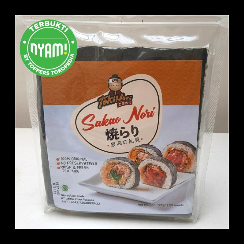 

BEST SELLER! SAKAO NORI SUSHI NORI 50 LEMBAR HALAL MUI - SEAWEED RUMPUT LAUT PALING MURAH