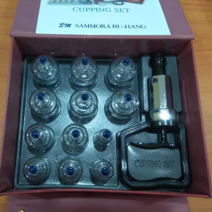 Terpercaya Alat Bekam 12 Kop Premium Merah Samora Berkualitas