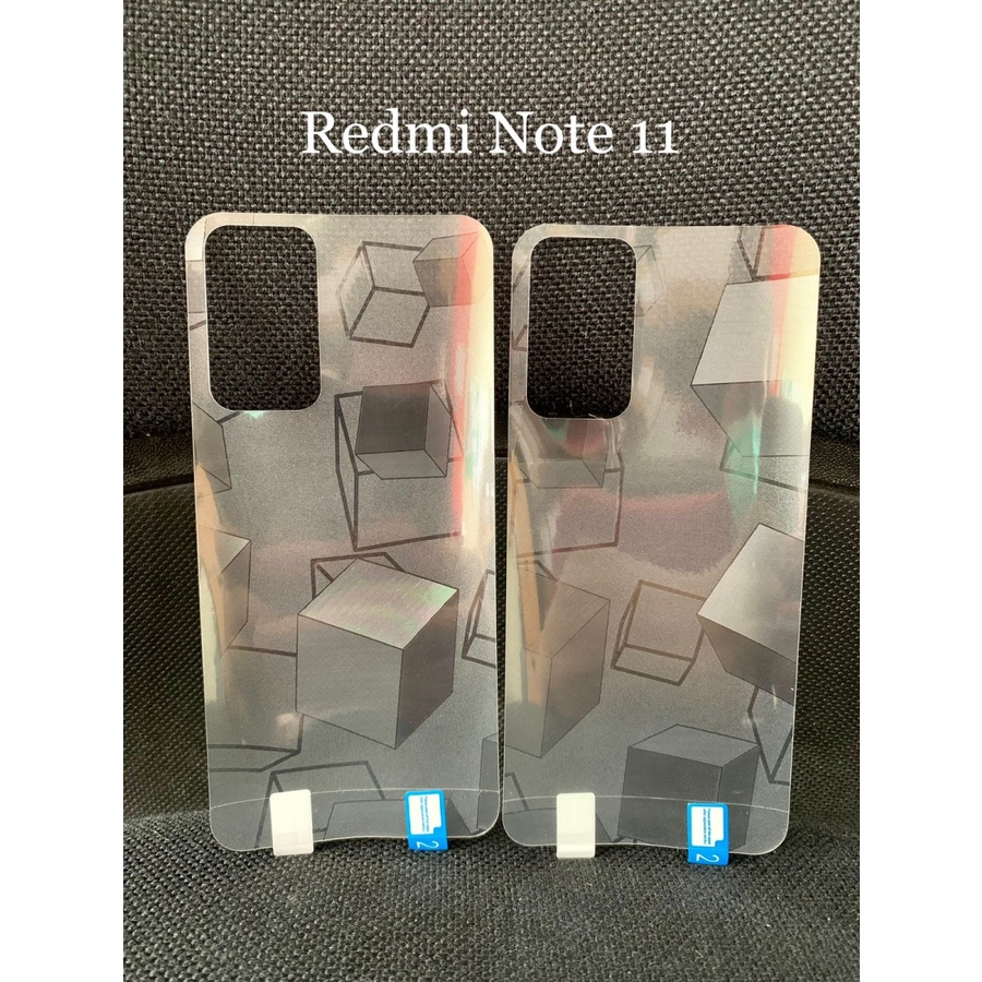 GARSKIN XIAOMI REDMI NOTE 11 / NOTE 11 PRO 4G 5G / NOTE 10 / NOTE 10S / NOTE 10 5G / NOTE 10 PRO BACK SKIN GLITTER CUBE 3D