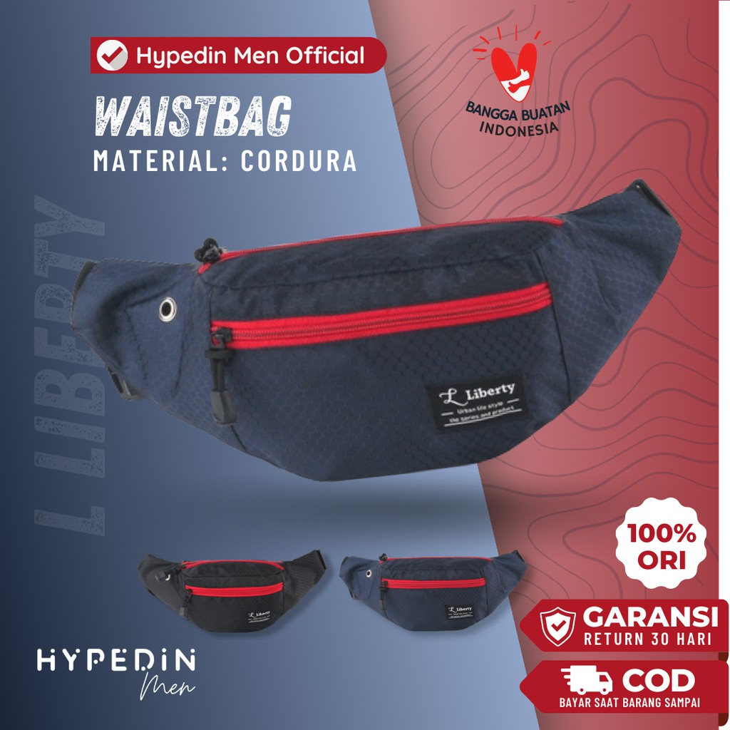 Tas Selempang Waistbag Pria Original Cordura Tas Pinggang Distro Lokal Brand Premium Hypedin