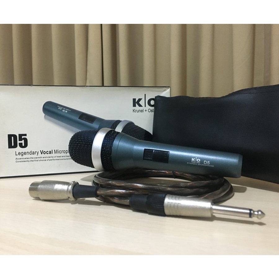 MICROPHONE MIC CABEL MIKROPON MIK KABEL KRUNEL + OSTAN D5 ORIGINAL ORI BAGUS TERLARIS TERBAIK GARANSI